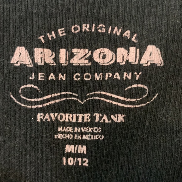 Arizona Jean Company black medium 10 / 12 tank top love graphics - Picture 4 of 6
